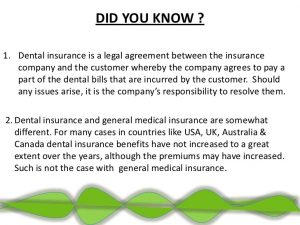 dental insurance